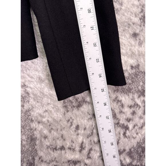 J Crew Schoolboy Blazer 12 Womens Black & Gold Button Wool Jacket - Picture 5 of 8